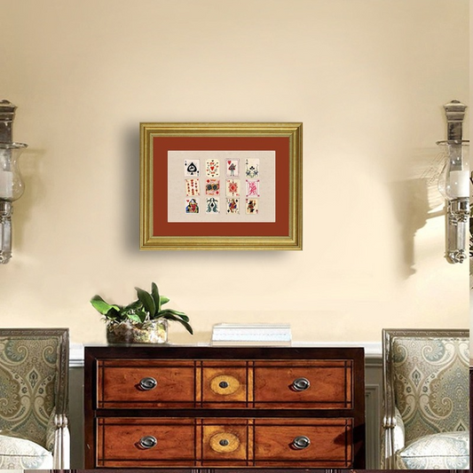 復古時髦生活 小眾風格油畫布金色框牆壁掛畫