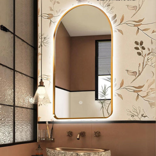 法式拱型浴室鏡燈鏡全身鏡 航空鋁材金框/黑框