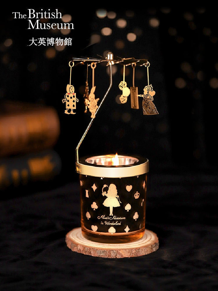 大英博物館館藏設計 《愛麗絲夢遊仙境》旋轉香氛蠟燭杯