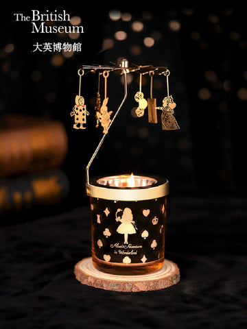 大英博物館館藏設計 《愛麗絲夢遊仙境》旋轉香氛蠟燭杯