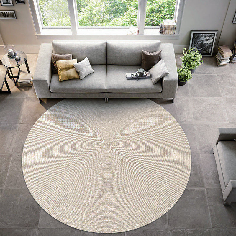 編織系列 棉紗手工純色地毯 圓形/橢圓形/方型