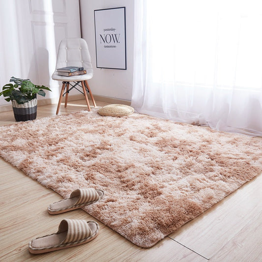 【尺寸訂製】絲毛長毛絨方型地毯