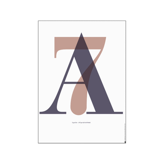 愛上字母-“A7” 丹麥進口藝術設計字母掛畫海報
