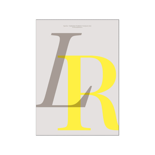 愛上字母-“LR” 丹麥進口藝術設計字母掛畫海報