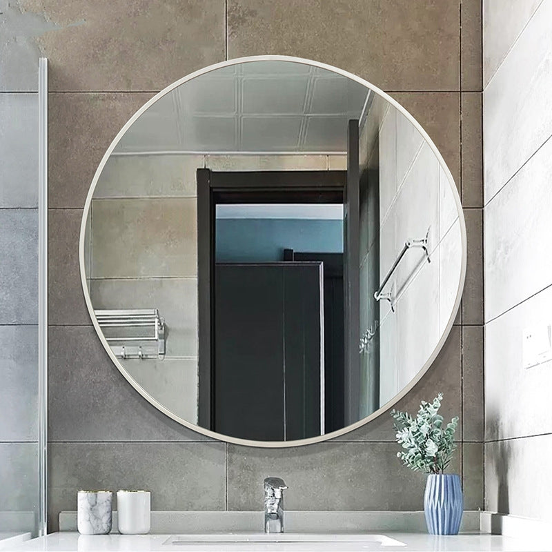 圓型鋁合金框浴室牆壁掛鏡